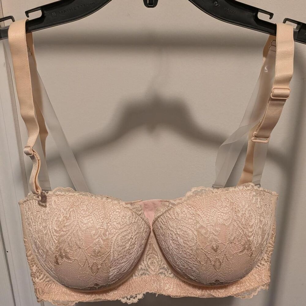 Women's Pink and Tan Bra 38D